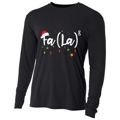 Fa 8 To The Eighth Power Equation Funny Math Christmas Cooling Performance Long Sleeve Crew