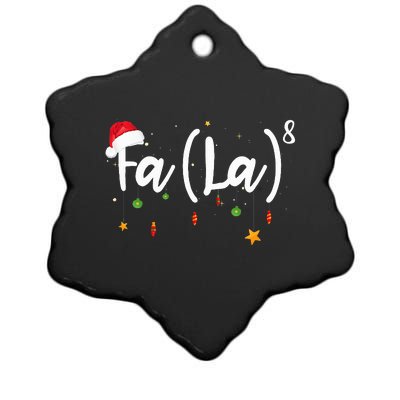 Fa 8 To The Eighth Power Equation Funny Math Christmas Ceramic Star Ornament