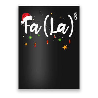 Fa 8 To The Eighth Power Equation Funny Math Christmas Poster