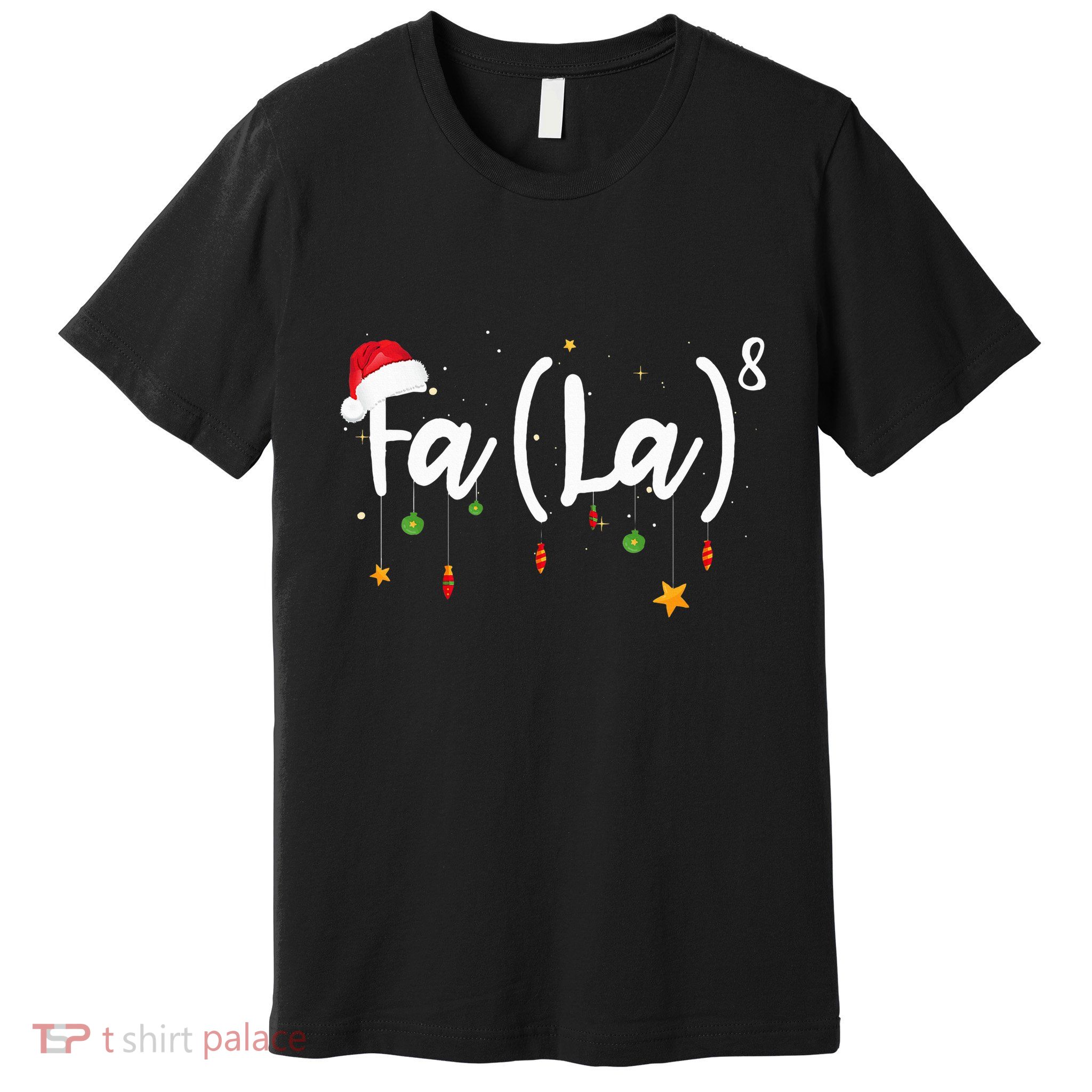 Fa 8 To The Eighth Power Equation Funny Math Christmas Premium T-Shirt