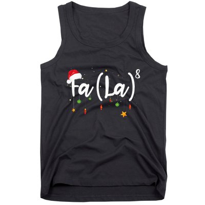 Fa 8 To The Eighth Power Equation Funny Math Christmas Tank Top