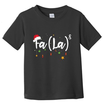 Fa 8 To The Eighth Power Equation Funny Math Christmas Toddler T-Shirt