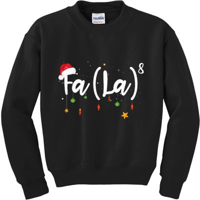 Fa 8 To The Eighth Power Equation Funny Math Christmas Kids Sweatshirt