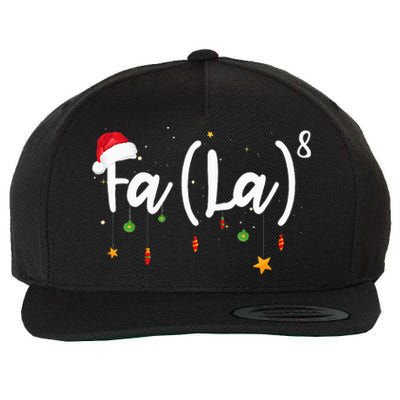 Fa 8 To The Eighth Power Equation Funny Math Christmas Wool Snapback Cap