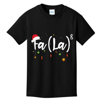 Fa 8 To The Eighth Power Equation Funny Math Christmas Kids T-Shirt