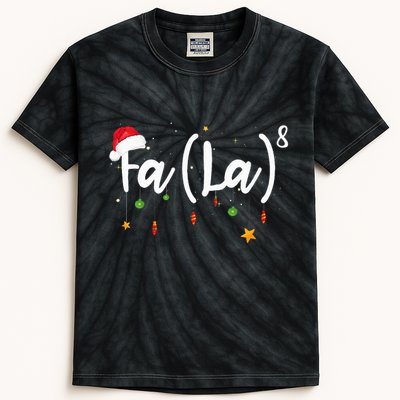 Fa 8 To The Eighth Power Equation Funny Math Christmas Kids Tie-Dye T-Shirt