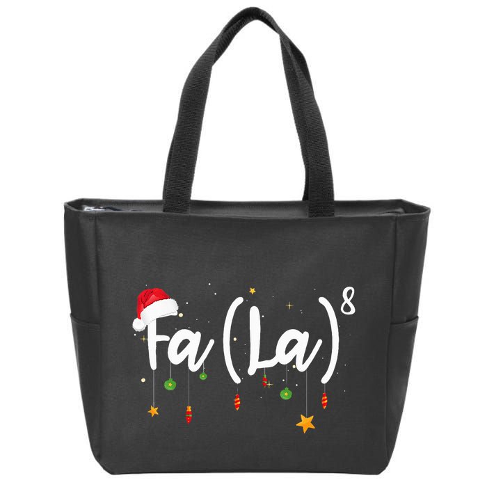 Fa 8 To The Eighth Power Equation Funny Math Christmas Zip Tote Bag