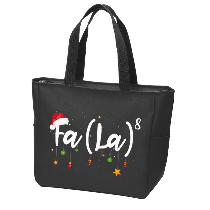 Fa 8 To The Eighth Power Equation Funny Math Christmas Zip Tote Bag