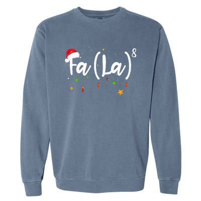 Fa 8 To The Eighth Power Equation Funny Math Christmas Garment-Dyed Sweatshirt