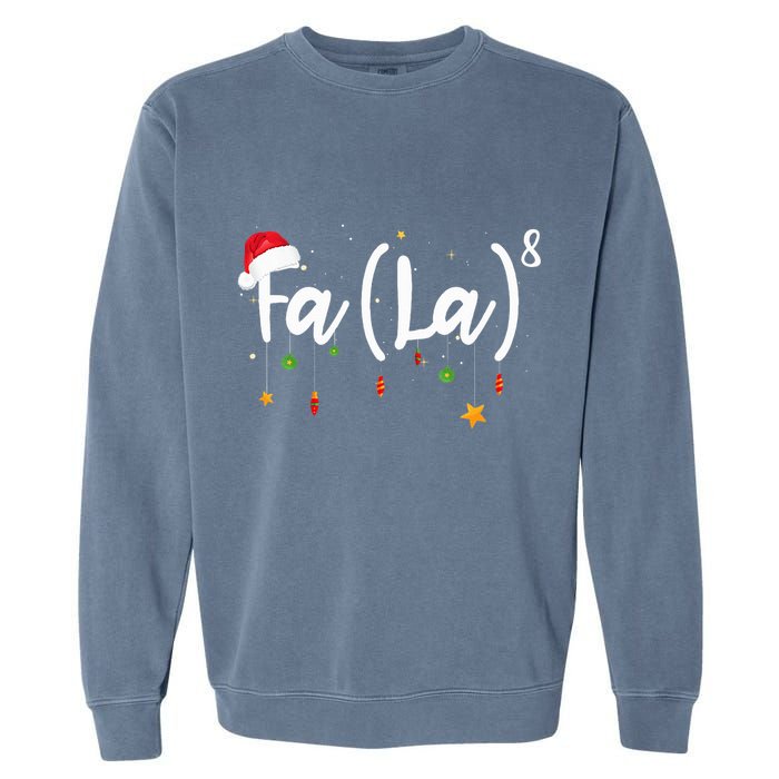 Fa 8 To The Eighth Power Equation Funny Math Christmas Garment-Dyed Sweatshirt