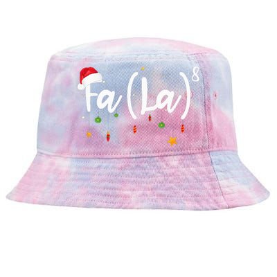 Fa 8 To The Eighth Power Equation Funny Math Christmas Tie-Dyed Bucket Hat