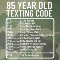 Funny 85 Year Old Texting Code Birthday Legacy Tie Dye Trucker Hat