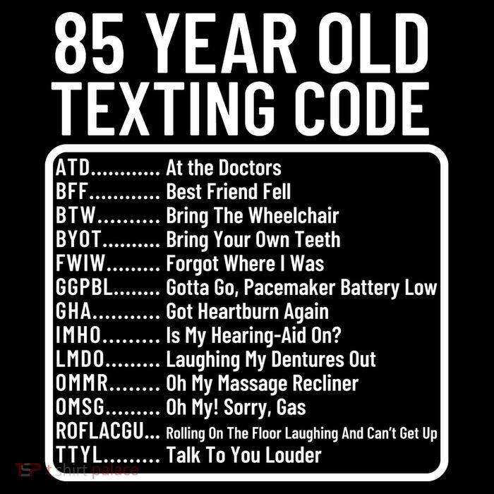 Funny 85 Year Old Texting Code Birthday Bucket Hat