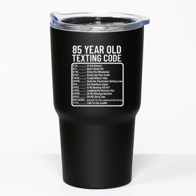 Funny 85 Year Old Texting Code Birthday Tumbler