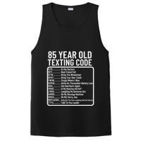 Funny 85 Year Old Texting Code Birthday PosiCharge Competitor Tank