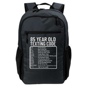 Funny 85 Year Old Texting Code Birthday Daily Commute Backpack