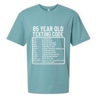 Funny 85 Year Old Texting Code Birthday Sueded Cloud Jersey T-Shirt