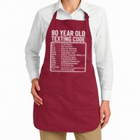 Funny 80 Year Old Texting Code Birthday Apron