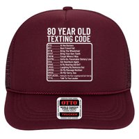 Funny 80 Year Old Texting Code Birthday Hat