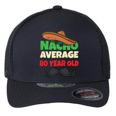 Funny 80 Year Old Eightieth Presents 80th Birthday Flexfit Unipanel Trucker Cap