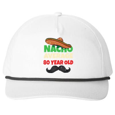 Funny 80 Year Old Eightieth Presents 80th Birthday Snapback Five-Panel Rope Hat