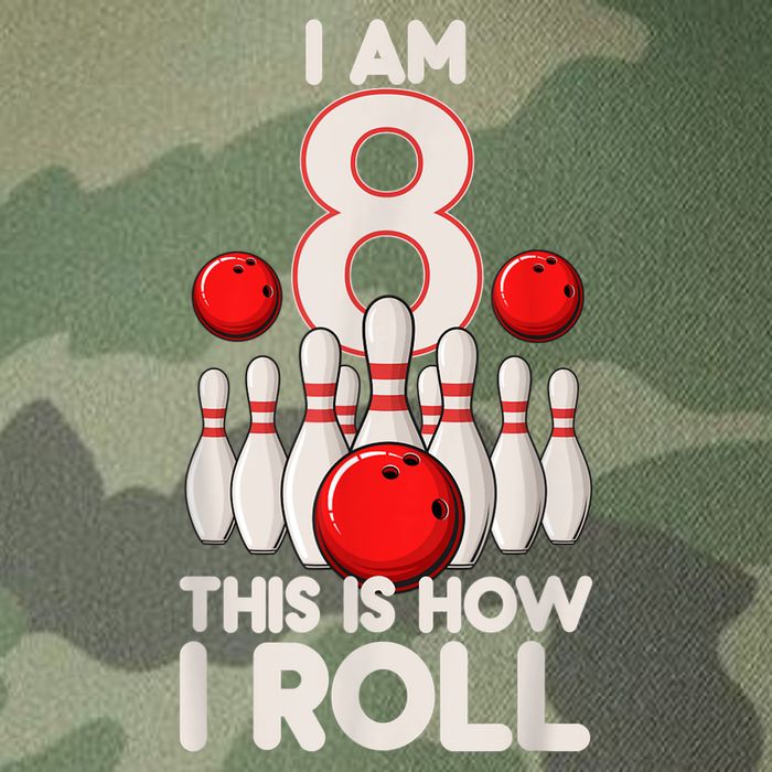 Funny 8 Year Old Bowling Party 8th Birthday Is How I Roll 1 Legacy Tie Dye Trucker Hat
