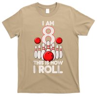 Funny 8 Year Old Bowling Party 8th Birthday Is How I Roll 1 T-Shirt