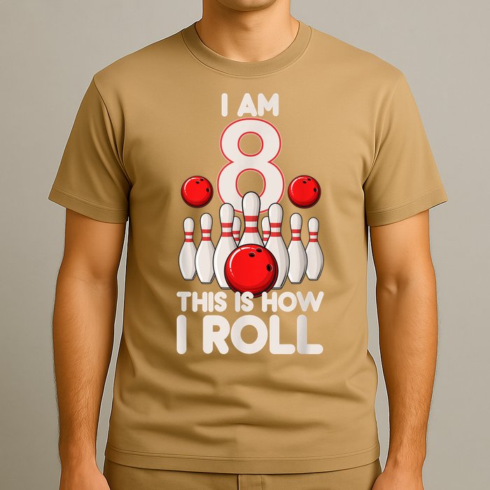 Funny 8 Year Old Bowling Party 8th Birthday Is How I Roll 1 T-Shirt