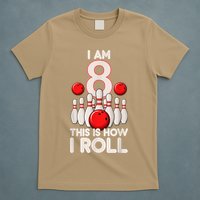 Funny 8 Year Old Bowling Party 8th Birthday Is How I Roll 1 T-Shirt