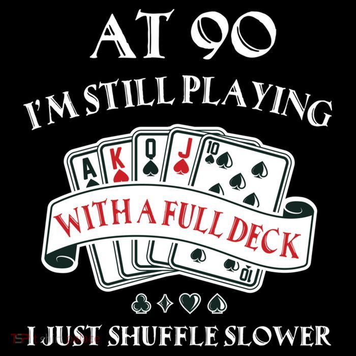 Funny 90th Birthday Gag Gift for 90 Year Old Playing Cards 16 in Basic Backpack
