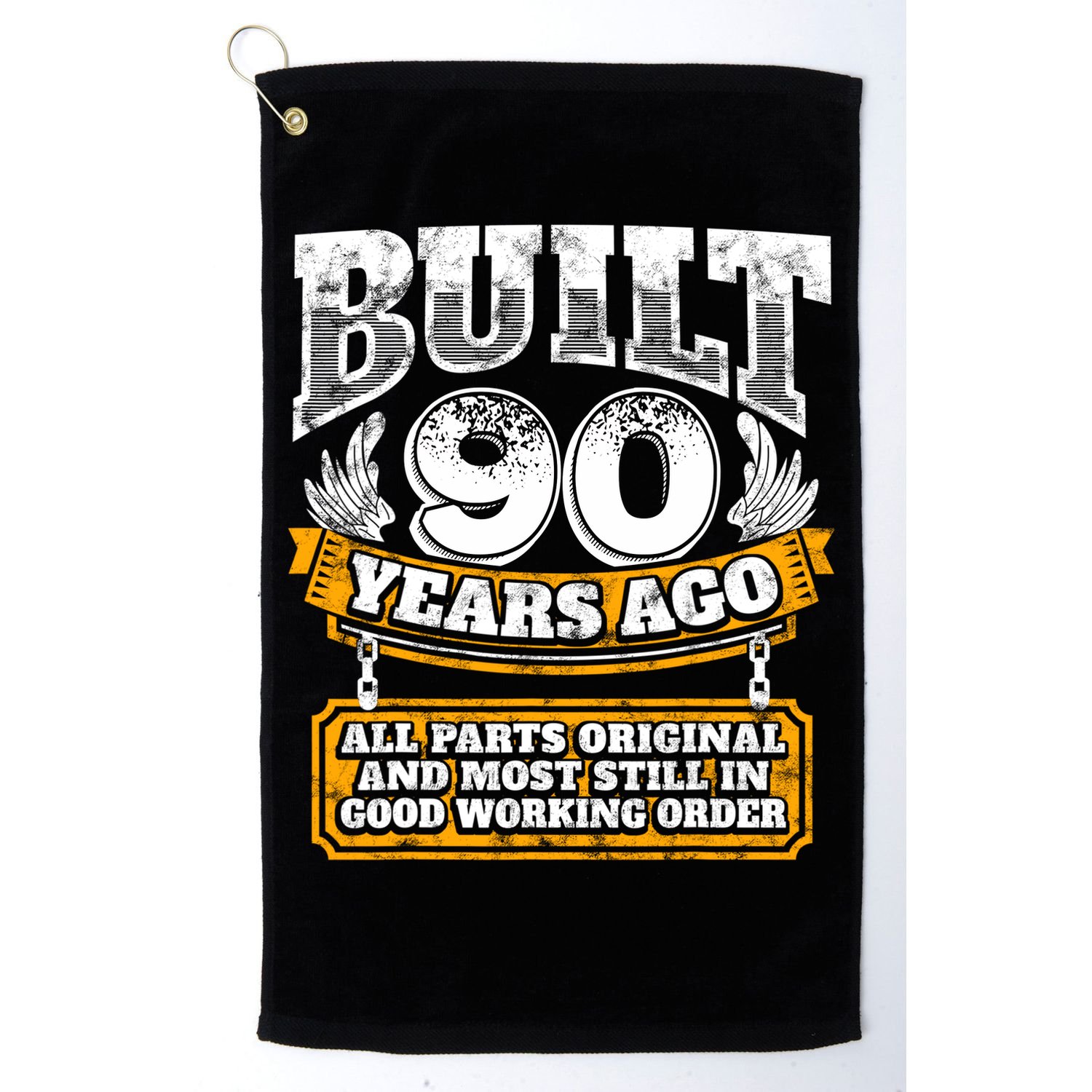 Funny 90th Birthday Gift BDay Gift Saying Age 90 Year Joke Golf Towel