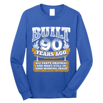 Funny 90th Birthday Gift BDay Gift Saying Age 90 Year Joke Long Sleeve Shirt