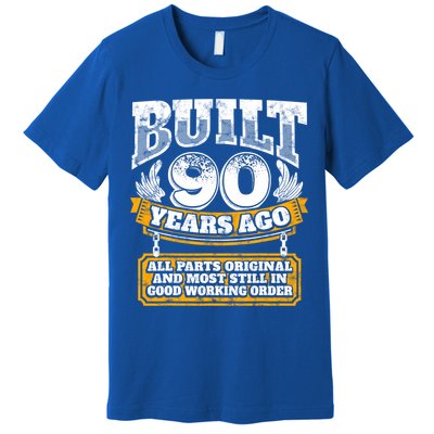 Funny 90th Birthday Gift BDay Gift Saying Age 90 Year Joke Premium T-Shirt