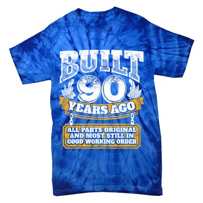Funny 90th Birthday Gift BDay Gift Saying Age 90 Year Joke Tie-Dye T-Shirt