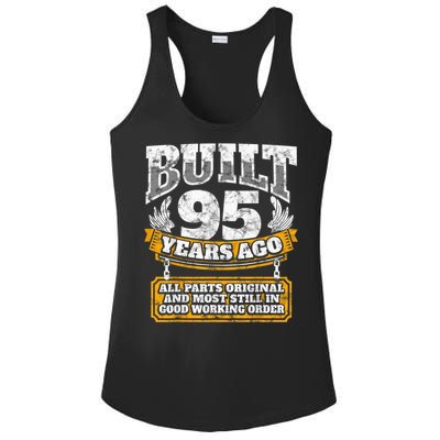 Funny 95th Birthday Present Shirt B-Day Gift Saying Age 95 Year Joke Ladies PosiCharge Competitor Racerback Tank