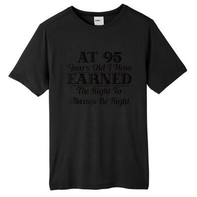 Funny 95th Birthday Present Gift Shirt - 95 Year Old Funny Shirt Tall Fusion ChromaSoft Performance T-Shirt