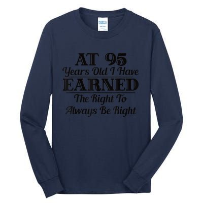 Funny 95th Birthday Present Gift Shirt - 95 Year Old Funny Shirt Tall Long Sleeve T-Shirt