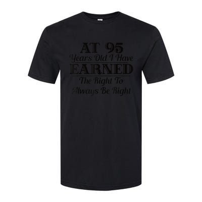 Funny 95th Birthday Present Gift Shirt - 95 Year Old Funny Shirt Softstyle CVC T-Shirt