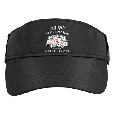 Funny 90th Birthday Gag Gift For 90 Year Old Playing Cards Meaningful Gift Adult Drive Performance Visor