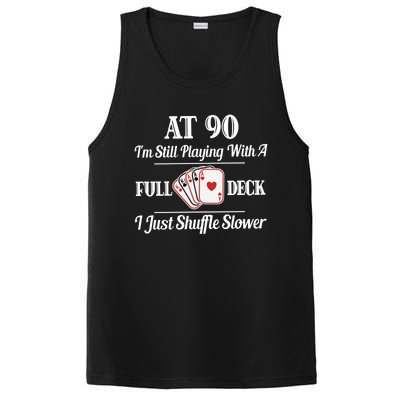 Funny 90th Birthday Gift Cool Gift 90 Year Old Cards Great Gift PosiCharge Competitor Tank