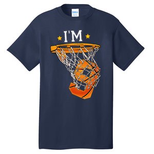 Funny 9th Birthday Basketball Im 9 6th Birthday Tall T-Shirt