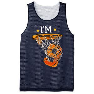 Funny 9th Birthday Basketball Im 9 6th Birthday Mesh Reversible Basketball Jersey Tank