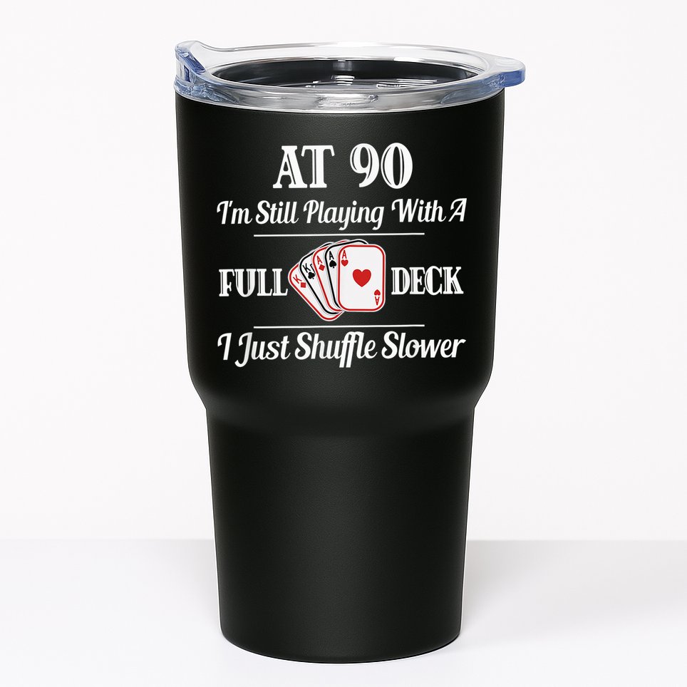 Funny 90th Birthday Gift - 90 Year Old Cards Happy Birthday Shirt Tumbler