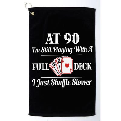Funny 90th Birthday Gift - 90 Year Old Cards Happy Birthday Shirt Golf Towel