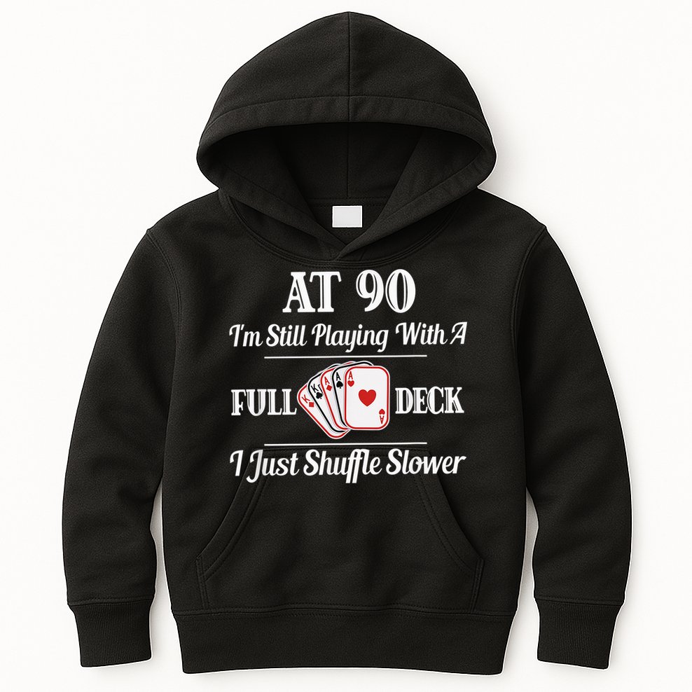 Funny 90th Birthday Gift - 90 Year Old Cards Happy Birthday Shirt Kids Hoodie