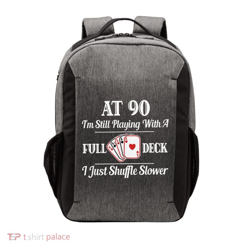 Funny 90th Birthday Gift - 90 Year Old Cards Happy Birthday Shirt Vector Backpack