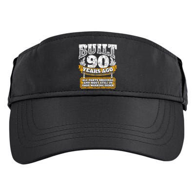 Funny 90th Birthday Shirt B-Day Gift Saying Age 90 Year Joke Adult Drive Performance Visor