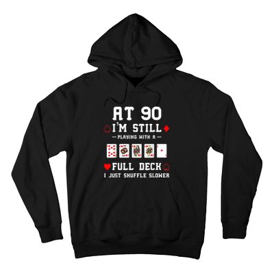 Funny 90th Birthday Gift 90 Year Old Cards Hoodie