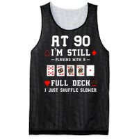 Funny 90th Birthday Gift 90 Year Old Cards Mesh Reversible Basketball Jersey Tank