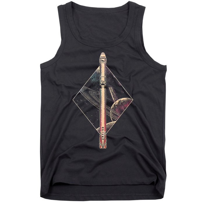 Falcon 9 Rocket Launch Vehicle Spaceflight Space Tank Top